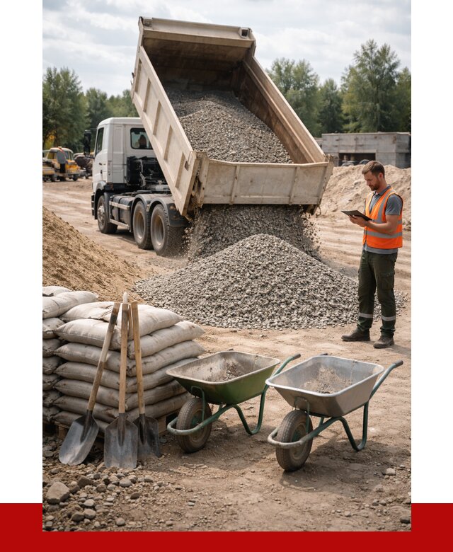 Доставка нерудных материалов в Дальнегорске от 1236 руб. | ПРОНЕРУДДль