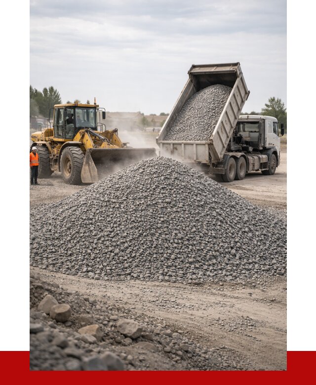 Купить щебень с доставкой в Дальнегорске от 2576 руб. | ПРОНЕРУДДль