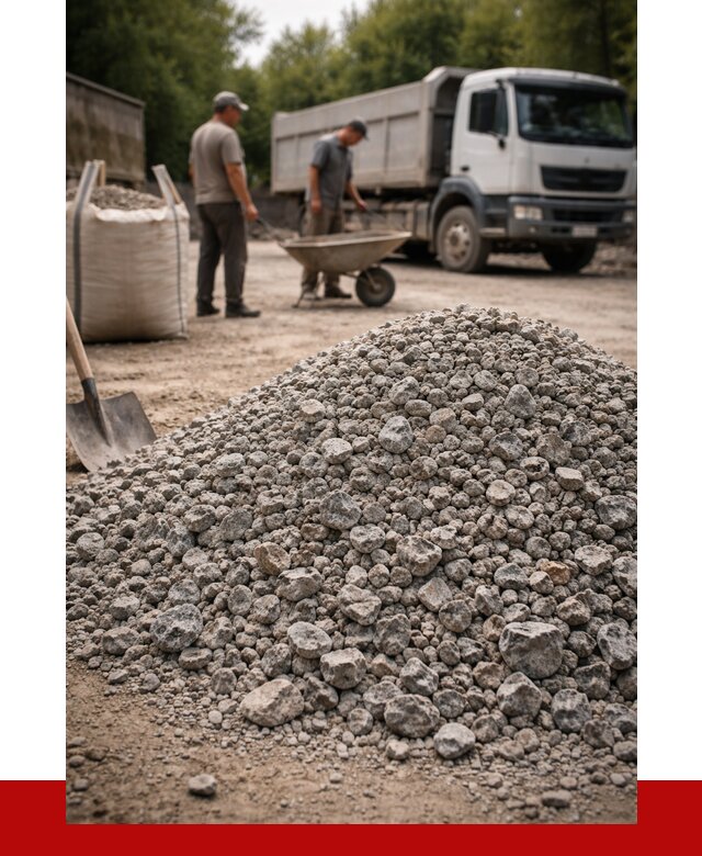 Гранитный щебень фракция 20-40 в Дальнегорске от 3297 руб. ПРОНЕРУДДль