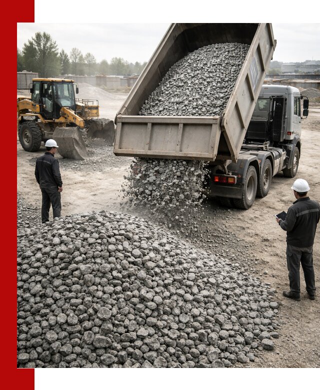 Доставка гранитного щебня фракции 20-40 в Дальнегорске