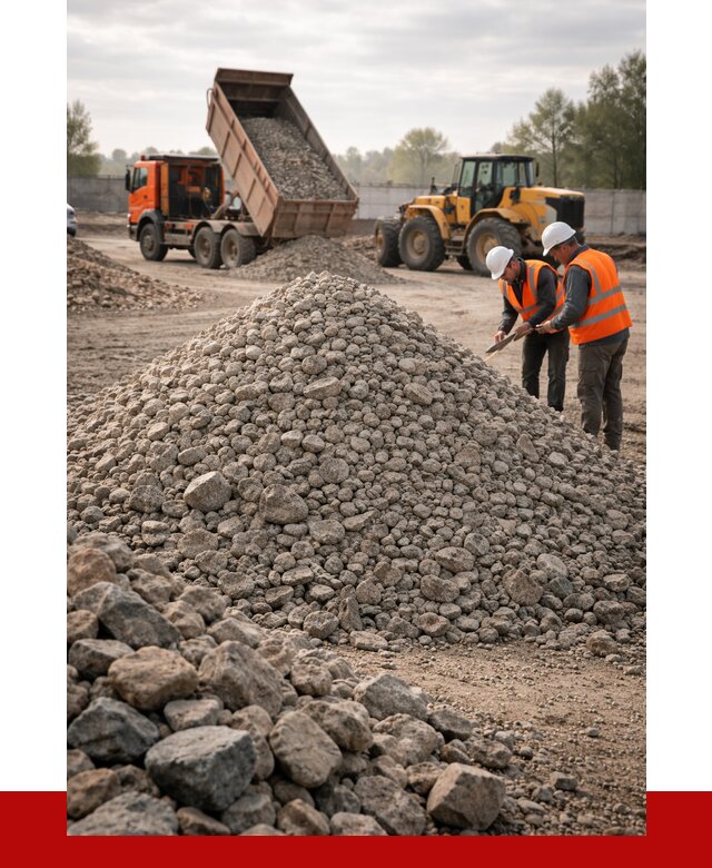 Гранитный щебень фракция 40-70 в Дальнегорске от 2576 руб ПРОНЕРУДДль