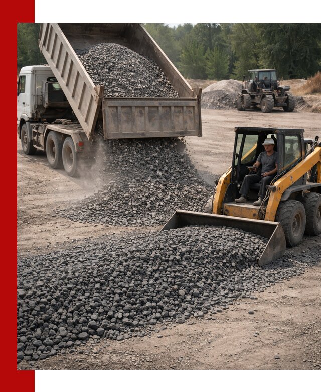 Гранитный щебень фракция 40-70 с доставкой в Дальнегорске