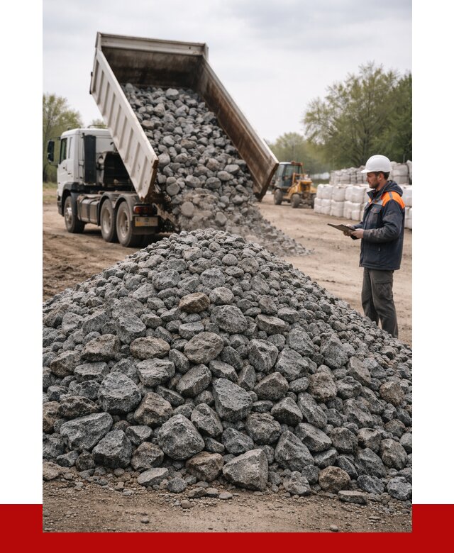 Гранитный щебень фракция 100-200 в Дальнегорске от 4328 р. ПРОНЕРУДДль