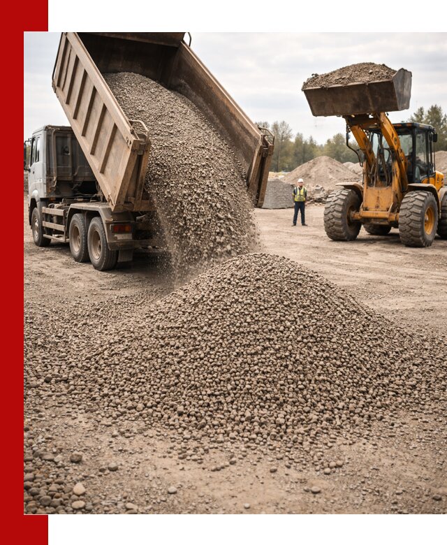 Гравийный щебень фракция 3–10 с доставкой в Дальнегорске