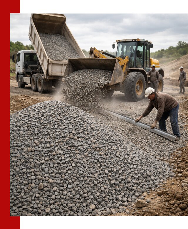 Гравийный щебень фракция 5-20 с доставкой в Дальнегорске