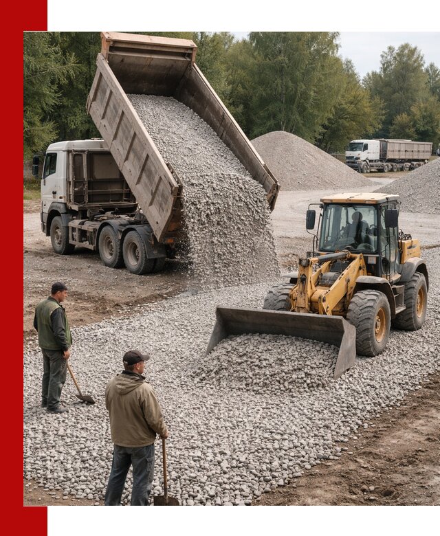 Купить гравийный щебень фракция 20-40 в Дальнегорске с доставкой