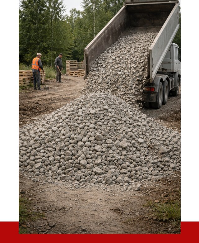 гравийный щебень фракция 70-120 в Дальнегорске от 2524 р. ПРОНЕРУДДль