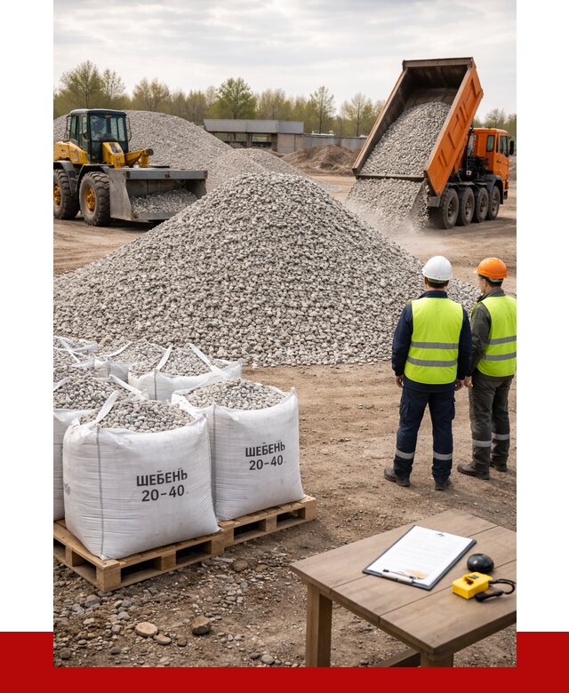 Известняковый щебень 20-40 в Дальнегорске от 2164 р. ПРОНЕРУДДль