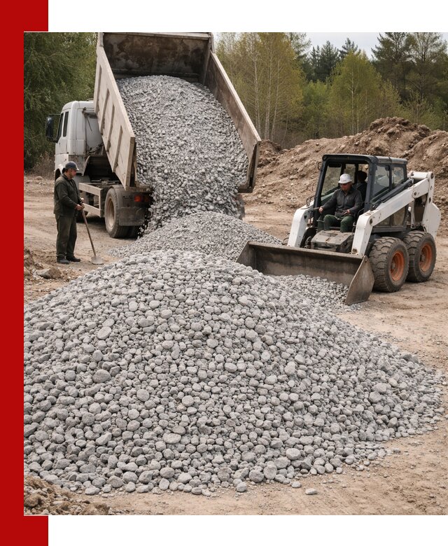 Доставка доломитового щебня в Дальнегорске напрямую от карьера
