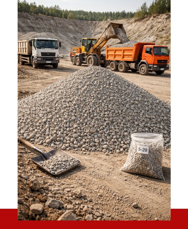 Доломитовый щебень фр. 5-20 в Дальнегорске от 4328 р. | ПРОНЕРУДДль