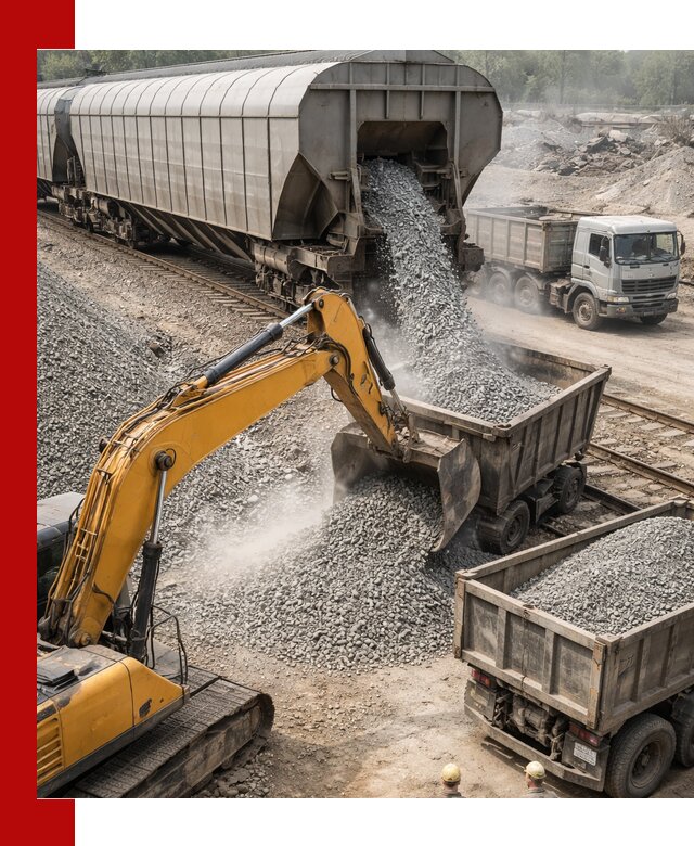 Доставка железнодорожного щебня в Дальнегорске крупными партиями быстрого отгруза