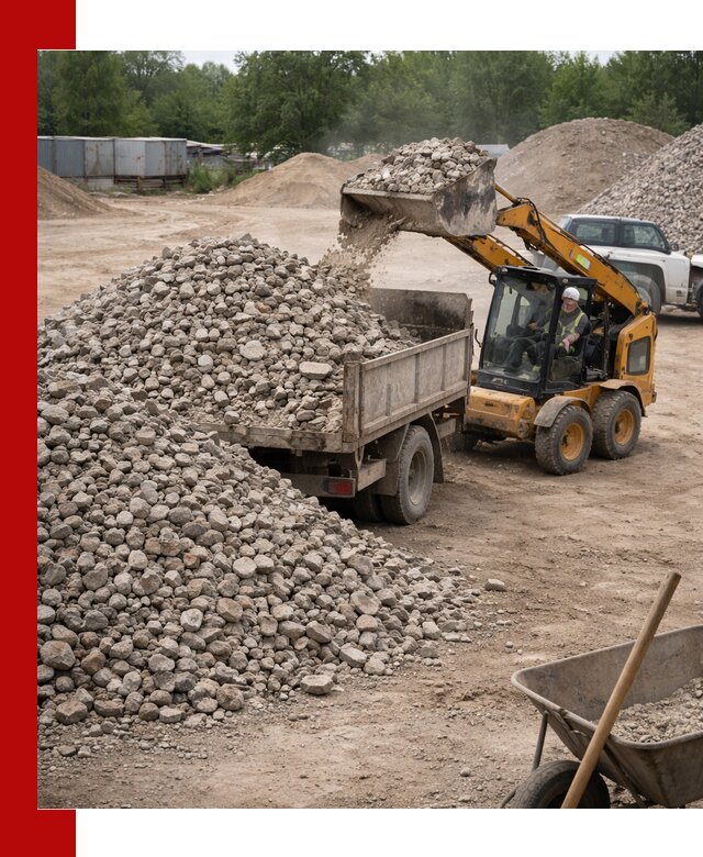 Доставка вторичного щебня в Дальнегорске для строительных работ