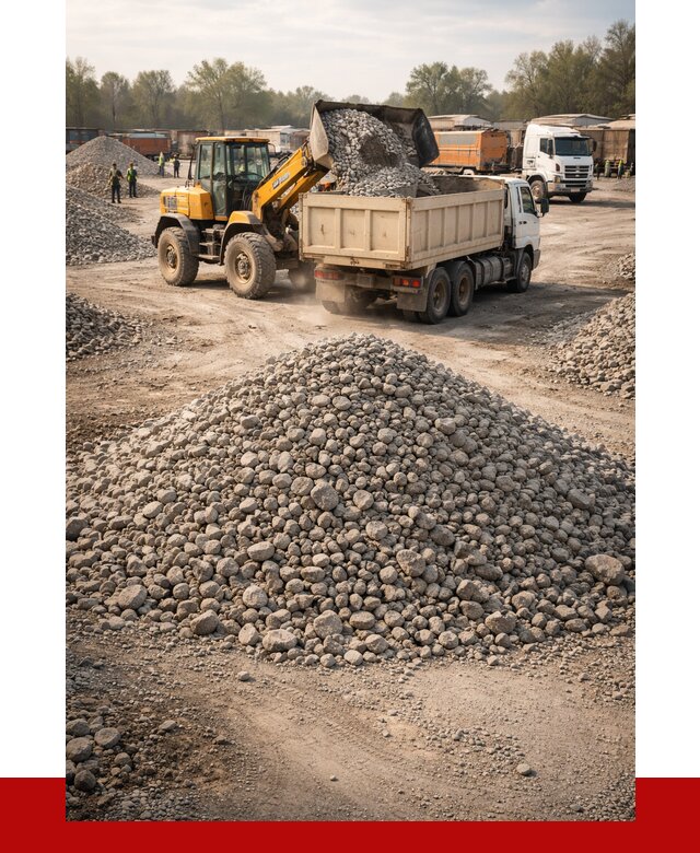 Вторичный щебень фракция 40-70 в Дальнегорске от 1793 р, ПРОНЕРУДДль
