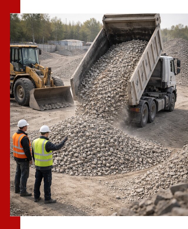 Вторичный щебень фракция 40–70 доставка в Дальнегорске