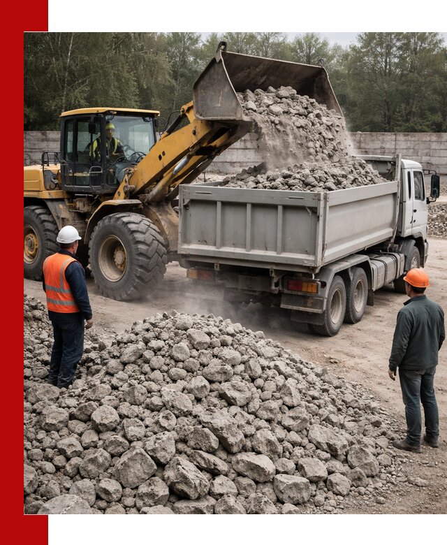 Вторичный щебень фракция 70–150 в Дальнегорске с доставкой