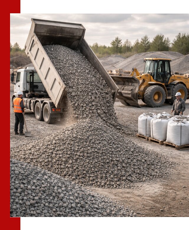 Бетонный щебень фракция 5–20 с доставкой в Дальнегорске