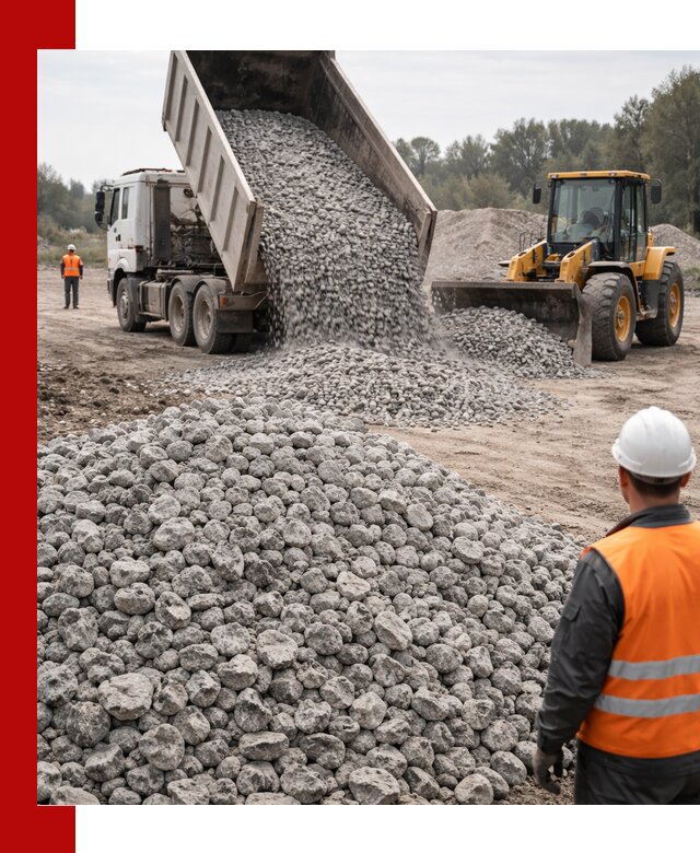 Доставка бетонного щебня фракции 20-40 в Дальнегорске