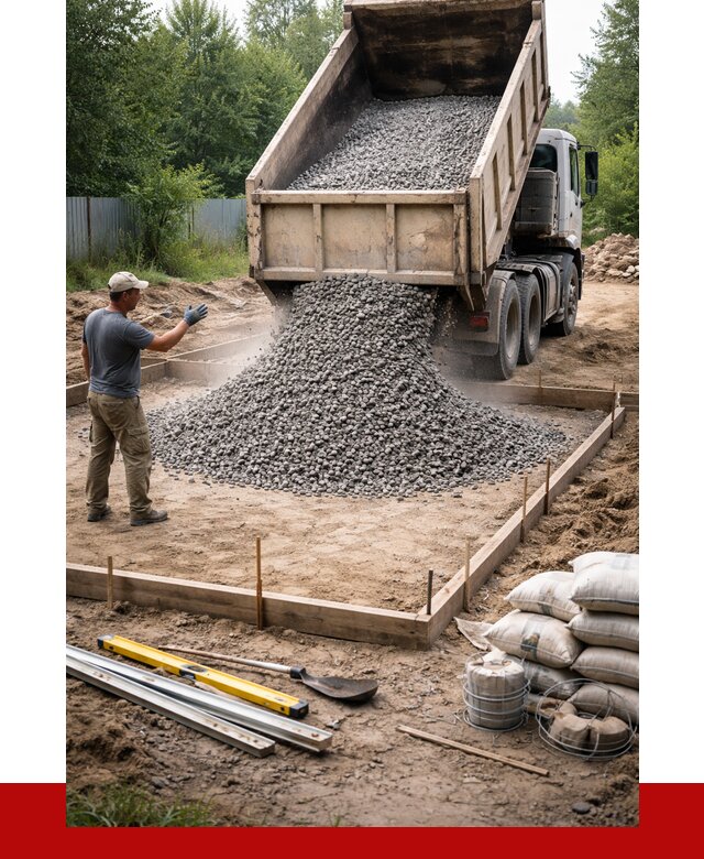 Купить щебень для фундамента в Дальнегорске от 4637 р. | ПРОНЕРУДДль