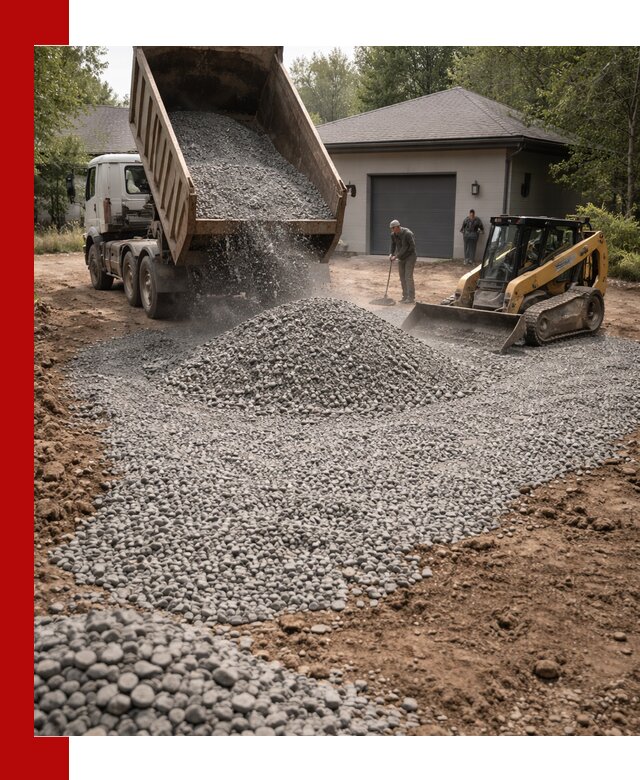 Щебень для парковки в Дальнегорске: доставка и укладка качественного материала
