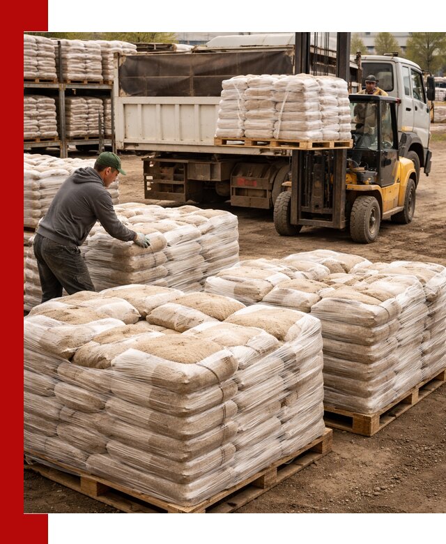 Карьерный песок в мешках с доставкой в Дальнегорске
