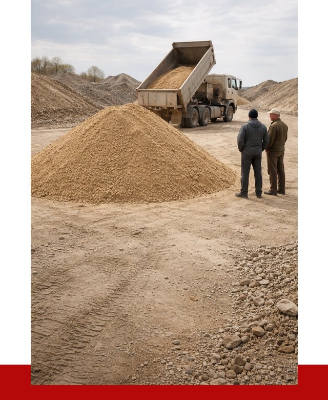 Карьерный песок крупнозернистый в Дальнегорске от 8758 р | ПРОНЕРУДДль