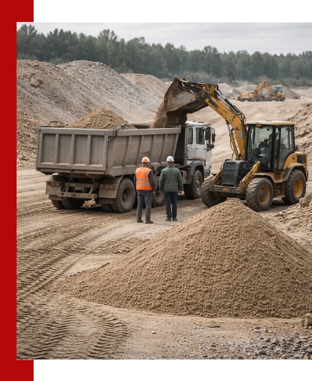 Карьерный среднезернистый песок с доставкой в Дальнегорске