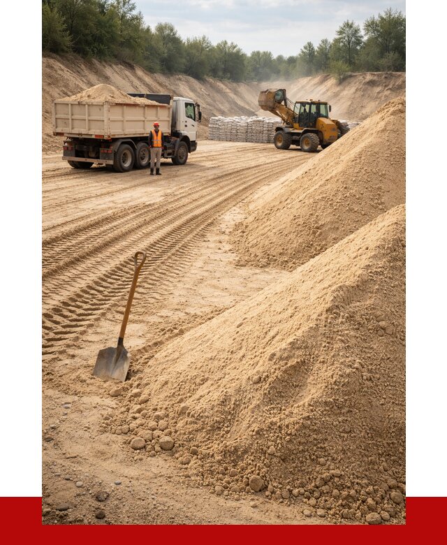 Карьерный песок мелкозернистый в Дальнегорске от 9274 р. | ПРОНЕРУДДль