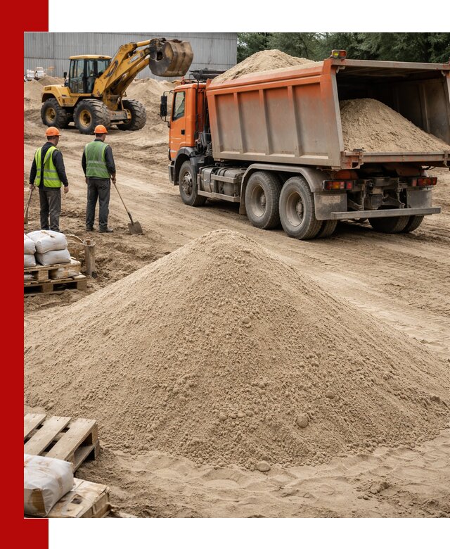 Доставка и продажа мытого речного песка в Дальнегорске