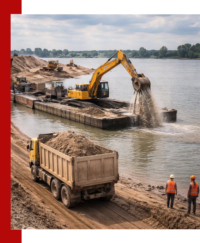 Намывной песок с доставкой в Дальнегорске оптом и в розницу