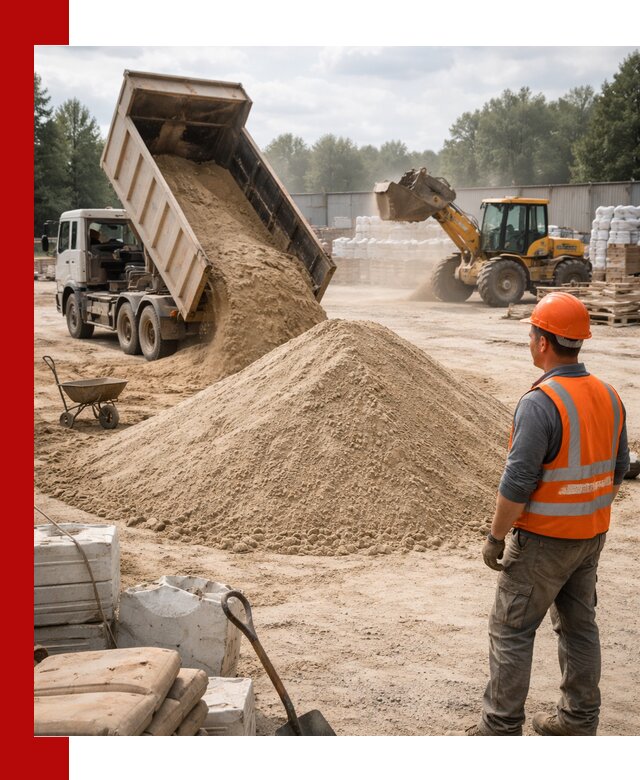 Доставка строительного песка с самосвалом в Дальнегорске