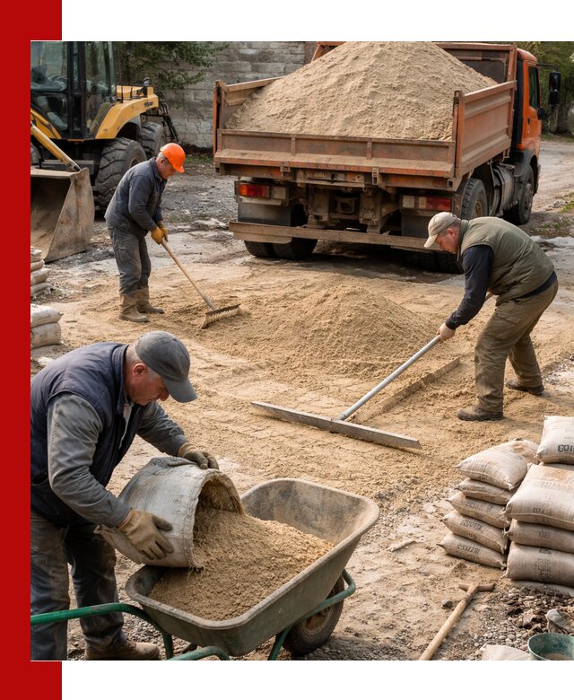 Поставка песка для стяжки в Дальнегорске с быстрой доставкой