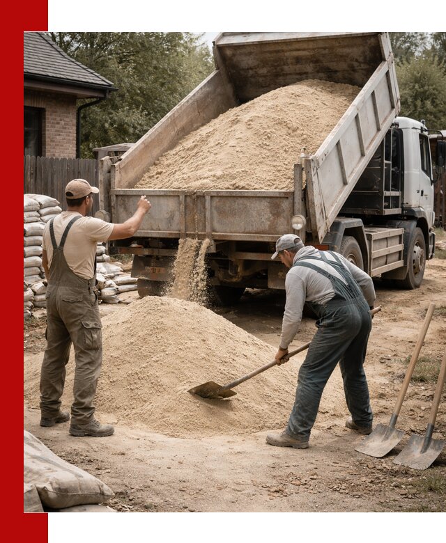 Песок для штукатурки с доставкой в Дальнегорске качественный и чистый