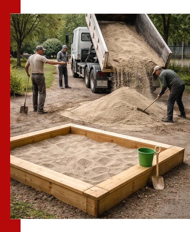 Песок для песочницы с доставкой в Дальнегорске недорого и чистый