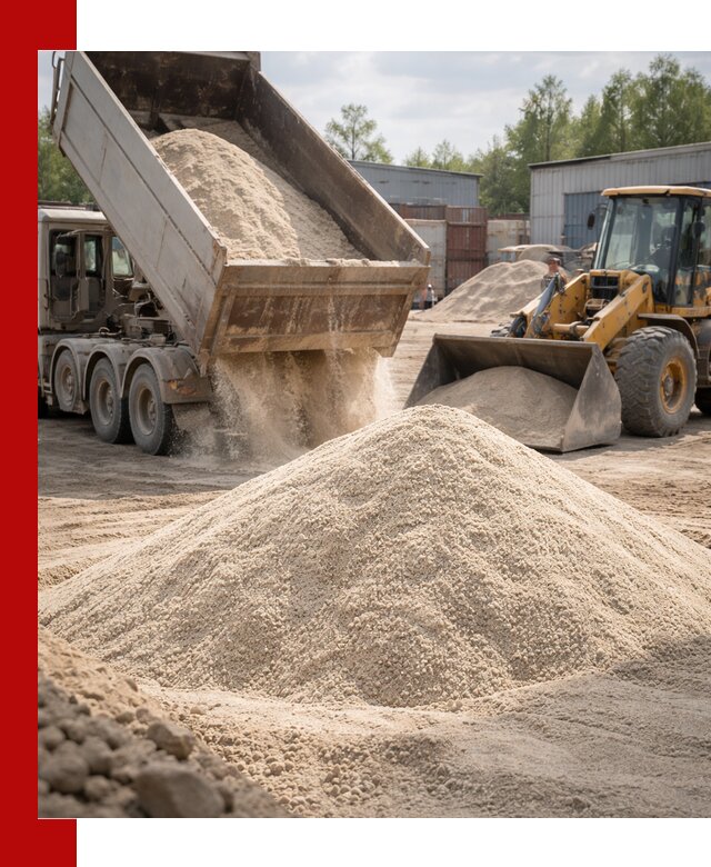 Кварцевый песок с доставкой в Дальнегорске для строительных работ