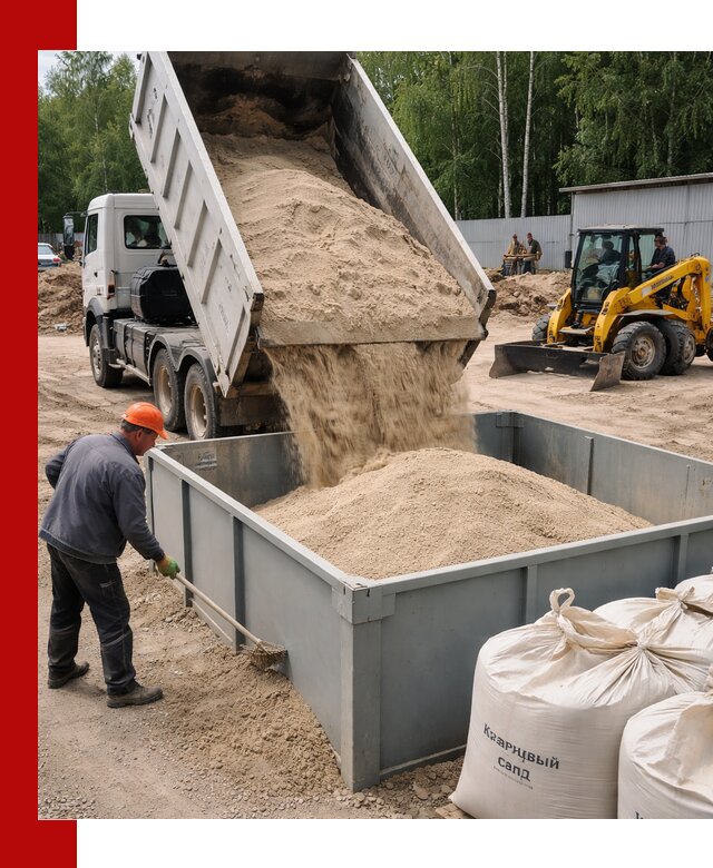 Кварцевый песок для фильтра в Дальнегорске — доставка и качество