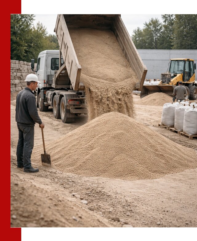Кварцевый песок фракция 0–3 мм с доставкой в Дальнегорске