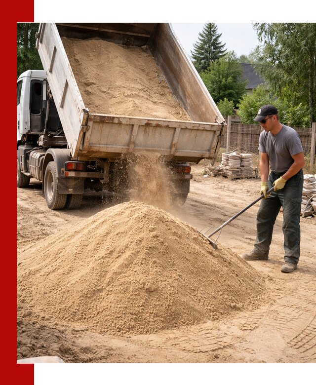 Доставка сухого песка самосвалами в Дальнегорске