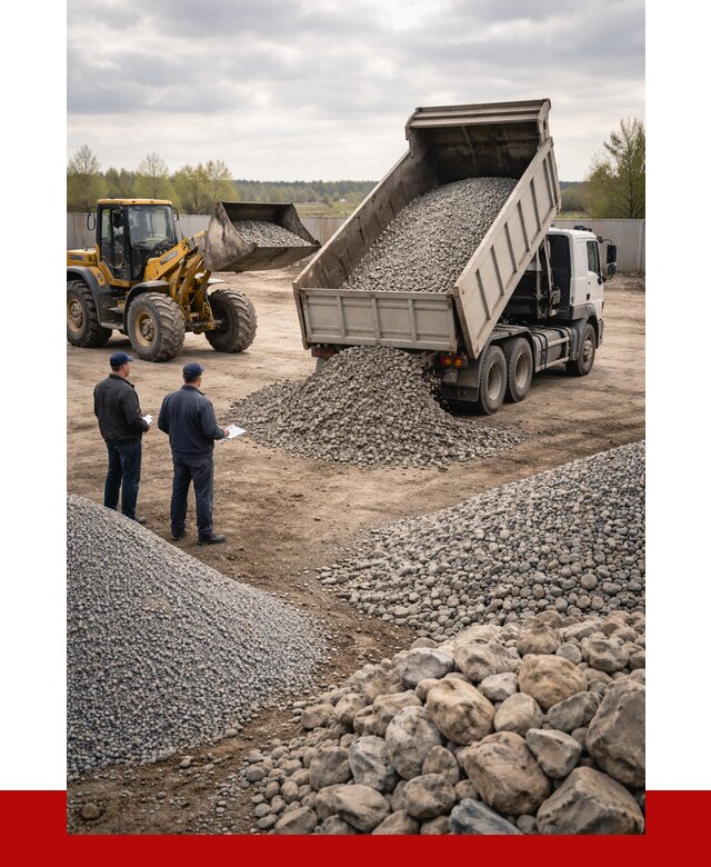 Гравий и камень с доставкой в Дальнегорске от 4328 р. - ПРОНЕРУДДль