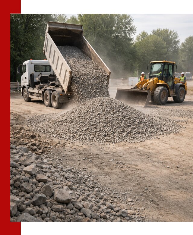 Гравий фракция 5–20 доставка в Дальнегорске оптом и в розницу