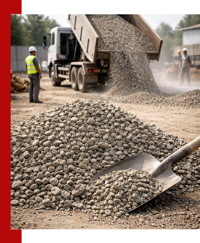 Доставка гравия фракции 20-40 в Дальнегорске с самосвалами