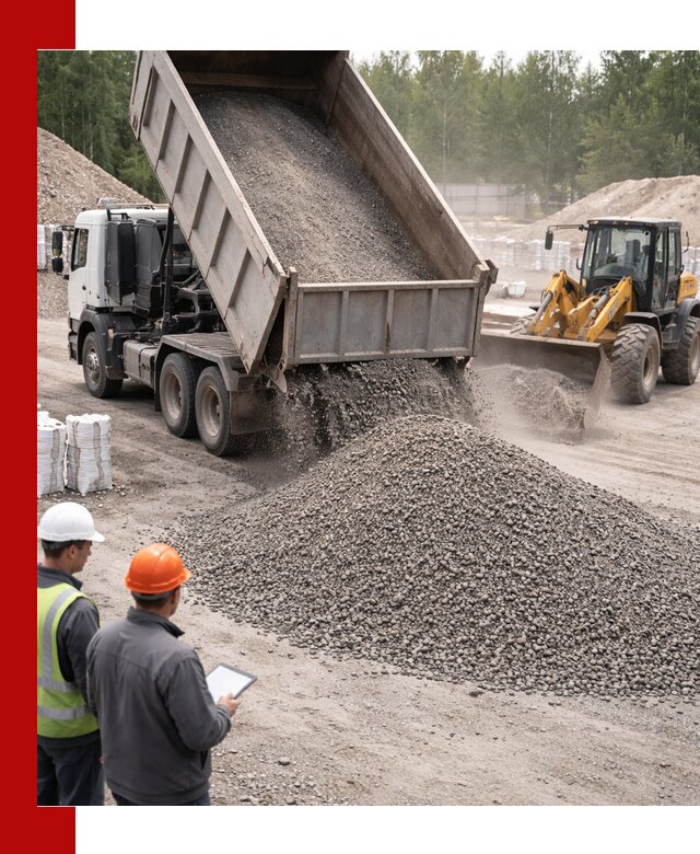 Доставка и продажа гранитного отсева 0-10 в Дальнегорске