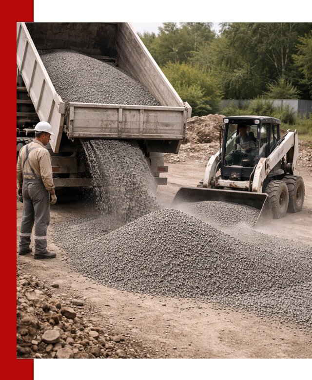 Доставка гравийного отсева 0-5 в Дальнегорске оптом и в розницу