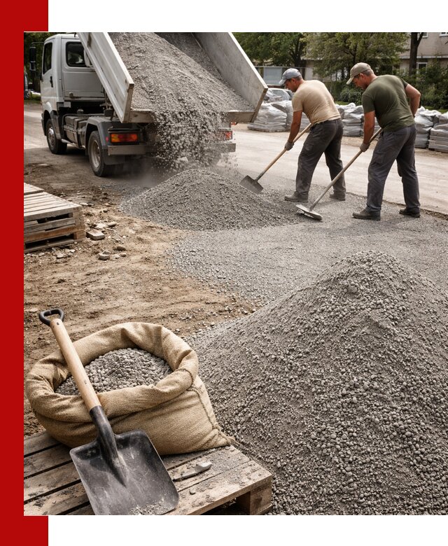 Отсев для тротуарной плитки в Дальнегорске — доставка и укладка