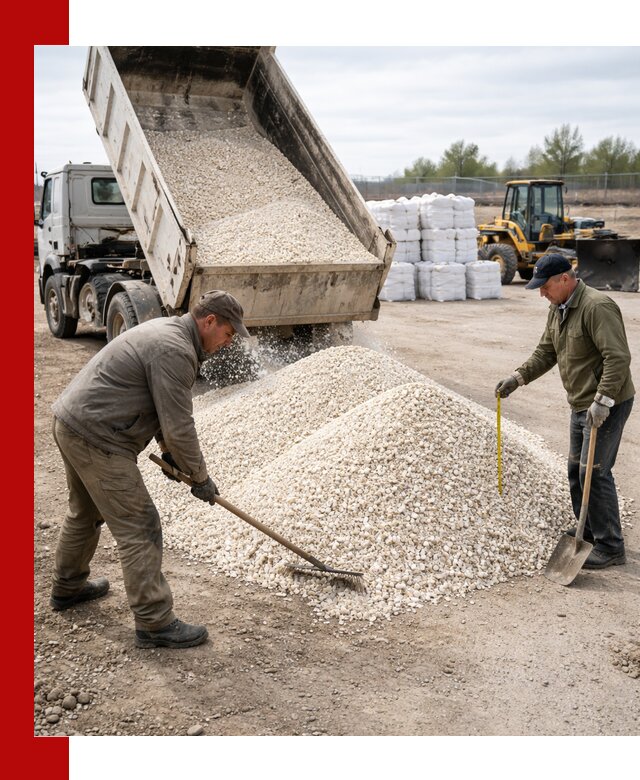 Мраморная крошка с доставкой и разгрузкой в Дальнегорске