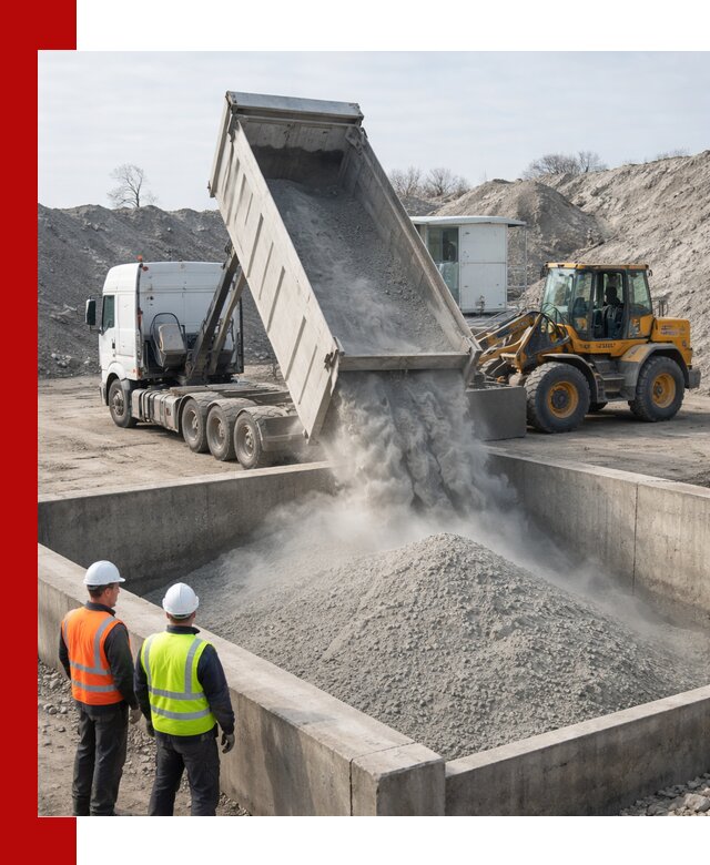 Доставка цемента навалом в Дальнегорске крупными партиями