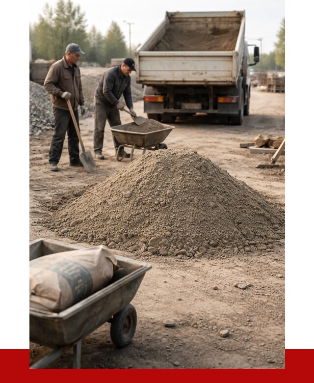 Цементно-песчаная смесь М150 в Дальнегорске от 4843 р. | ПРОНЕРУДДль