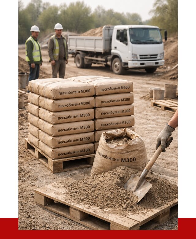 Пескобетон М300 в Дальнегорске с доставкой от 4791 р. за куб | ПРОНЕРУДДль