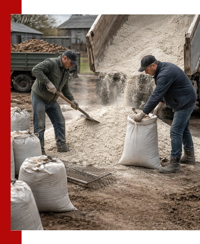 Доставка извести пушонки в Дальнегорске оптом и мелким оптом