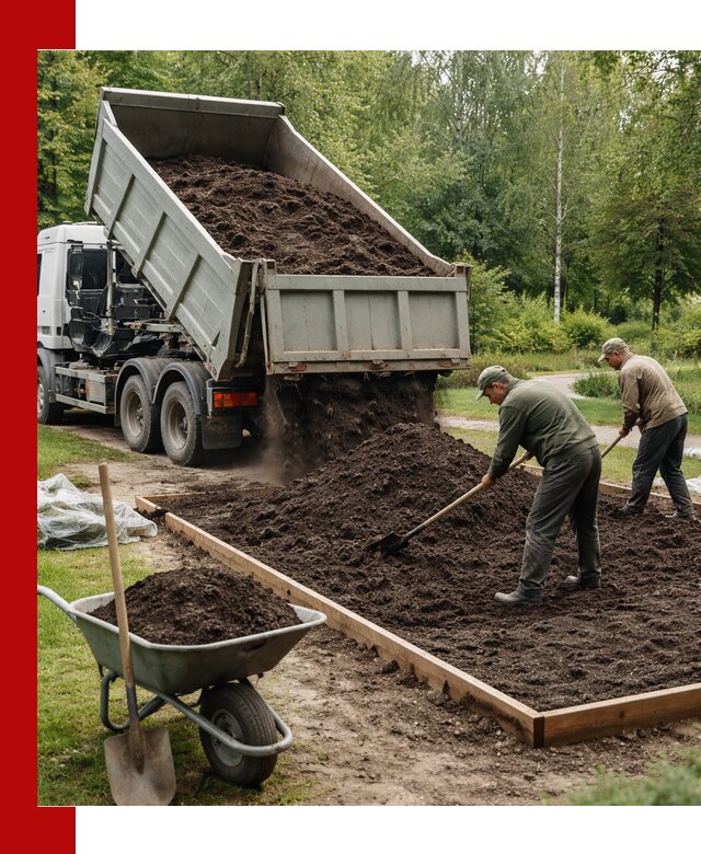 Доставка грунта для озеленения и благоустройства в Дальнегорске