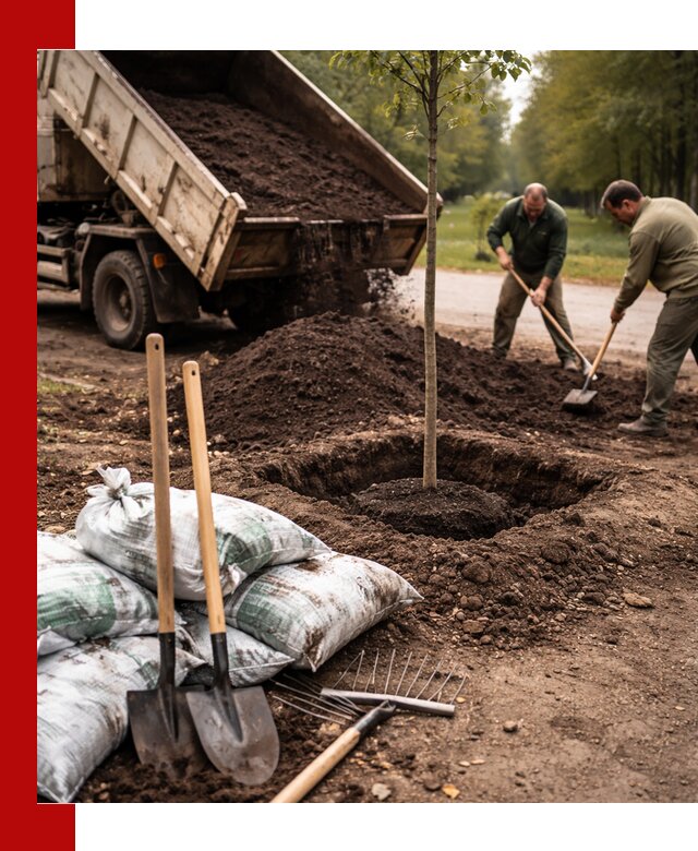 Грунт для посадки деревьев в Дальнегорске — доставка и подготовка почвы